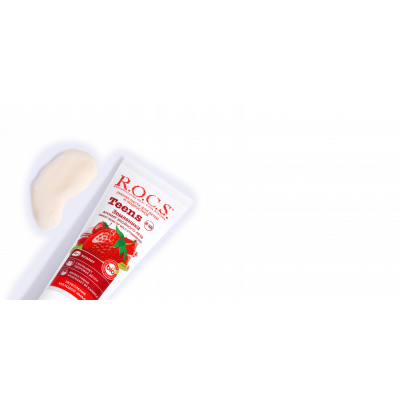 Зубная паста R.O.C.S. Teens Аромат знойного лета. Земляника, 74 гр