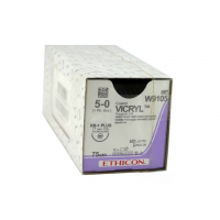 Викрил фиолет М1 (5/0) 75см, игла кол RB-1 Plus 17mm 1/2c (Ethicon) арт. W9105 Викрил фиолет М1 (5/0) 75см, игла кол RB-1 Plus 17mm 1/2c (Ethicon) арт. W9105
