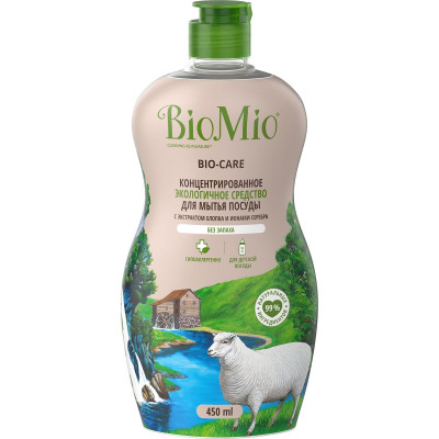 Эко средство для мытья посуды BioMio® BIO-CARE концентрат, без запаха, 450 мл Эко средство для мытья посуды BioMio® BIO-CARE концентрат, без запаха, 450 мл