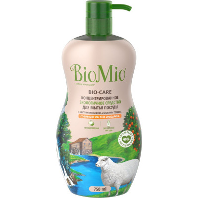 Эко средство для мытья посуды BioMio® BIO-CARE концентрат, мандарин, 750 мл Эко средство для мытья посуды BioMio® BIO-CARE концентрат, мандарин, 750 мл