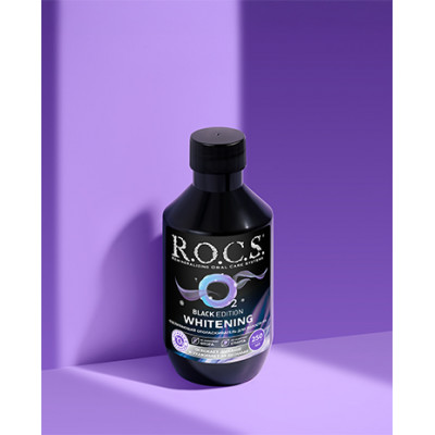 Ополаскиватель отбеливающий R.O.C.S. Black Edition, 250 мл