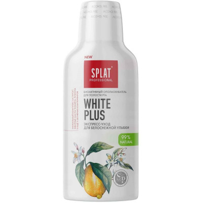 Ополаскиватель для полости рта SPLAT® WHITE PLUS для белоснежной улыбки, 275 мл