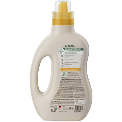 Экологичный кондиционер для белья BioMio® BIO-SOFT, апельсин-грушевый цвет, 800 мл