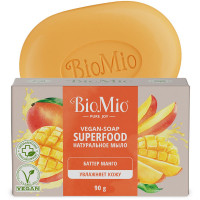 Натуральное туалетное мыло BioMio BIO-SOAP SUPERFOOD, манго, 90 г