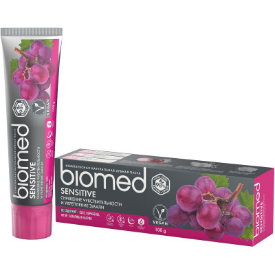 Зубная паста Biomed® SENSITIVE с экстрактом косточек винограда, 100 г