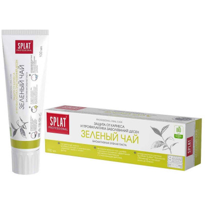 Зубная паста SPLAT® Professional GREEN TEA для профилактики заболеваний дёсен, 100 мл