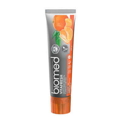 Зубная паста Biomed® VITAFRESH® отбеливающая со вкусом мяты и цитруса, 100 г Зубная паста Biomed® VITAFRESH® отбеливающая со вкусом мяты и цитруса, 100 г