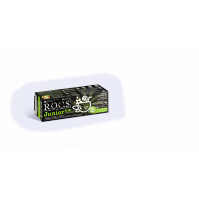 Черная зубная паста R.O.C.S. Junior BLACK Кокос и Ваниль, 74 гр