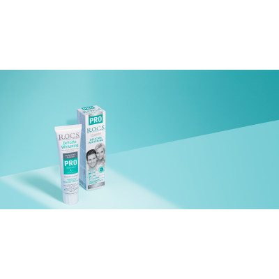 Зубная паста R.O.C.S. PRO Деликатное Отбеливание, Sweet Mint, 135 гр