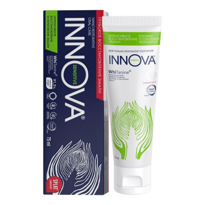 Зубная паста INNOVA® ИНТЕНСИВНОЕ ВОССТАНОВЛЕНИЕ ЭМАЛИ, 75 мл